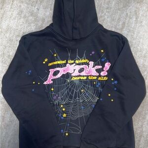 Sp5der P*nk Hoodie ‘Black’